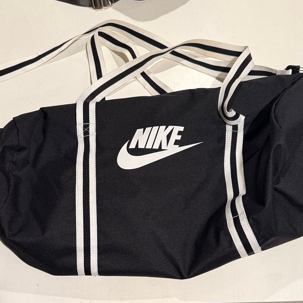 Nike Black and White Sports Bag